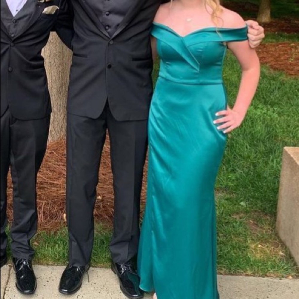 Emerald prom dress
